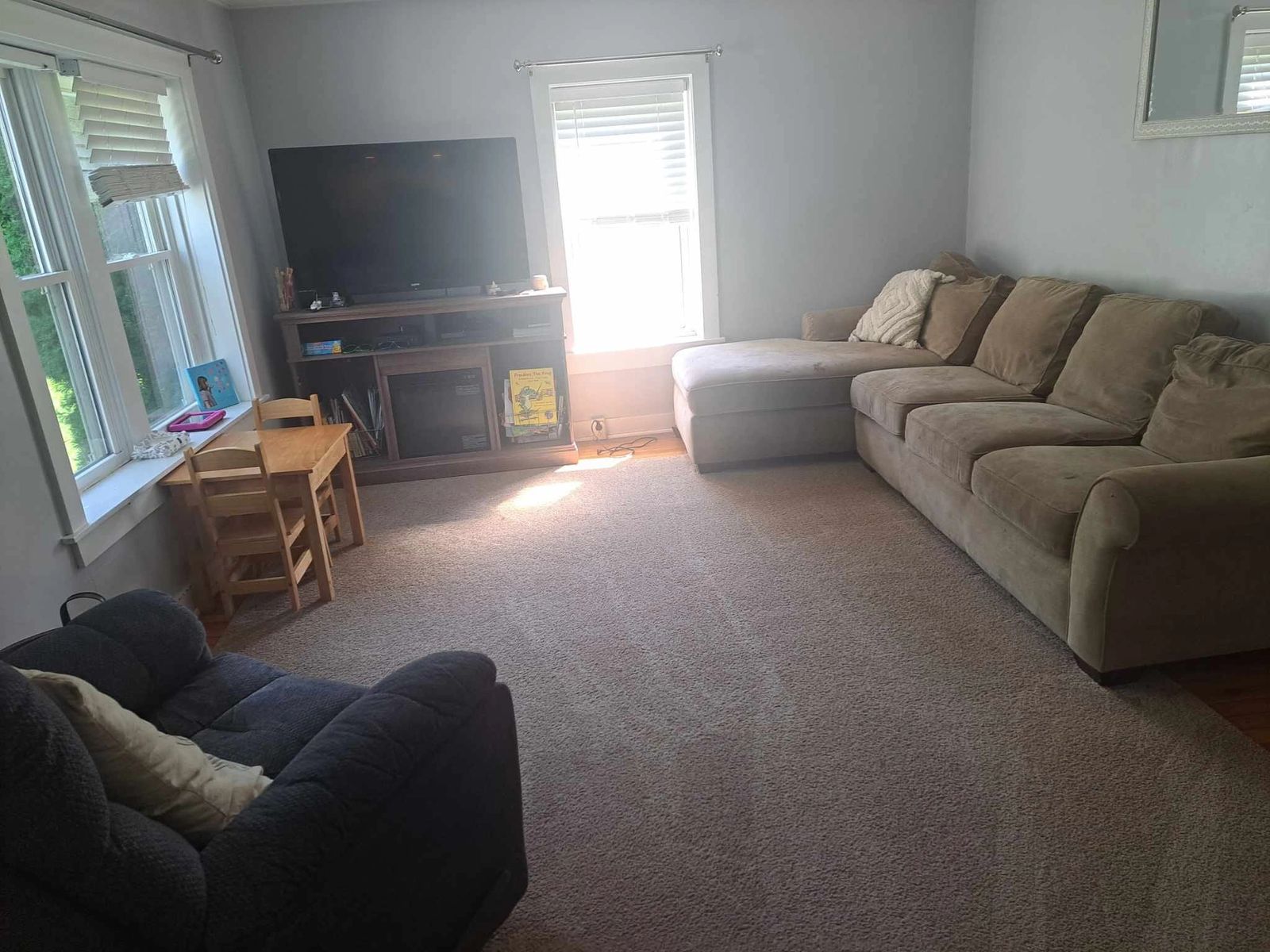 A spotless room cleaned by A Clean Slate
